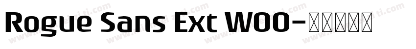 Rogue Sans Ext W00字体转换